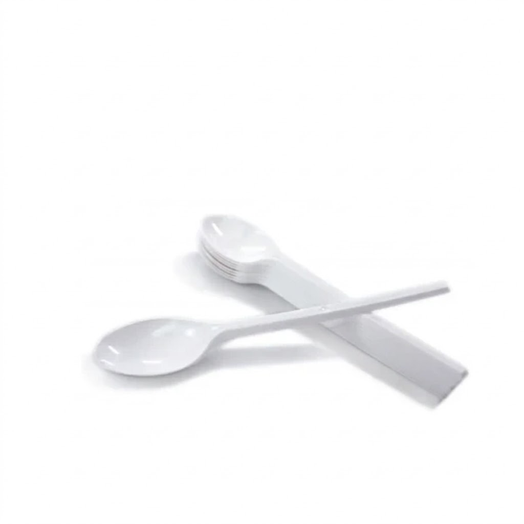 Muỗng nhựa trắng đục