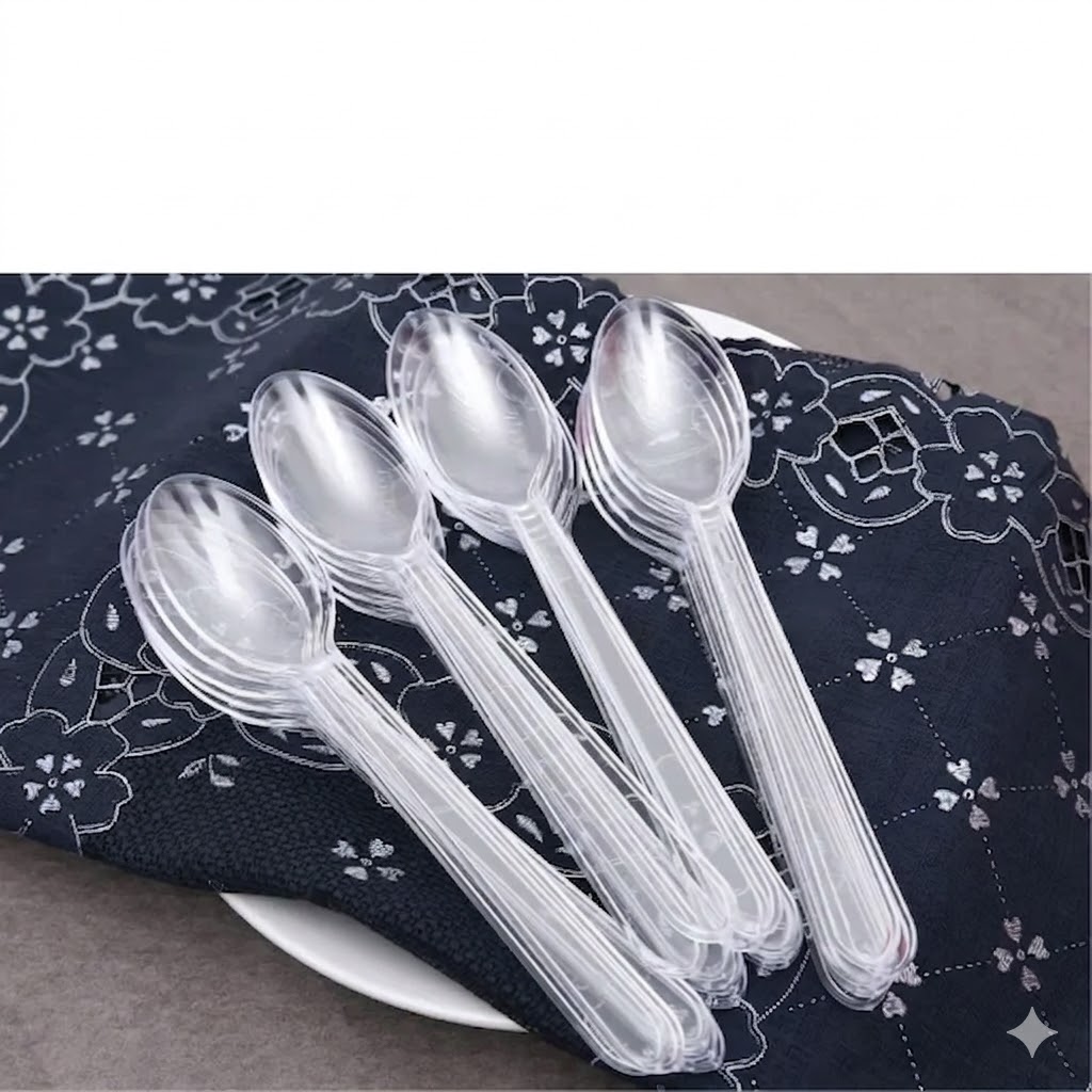 Muỗng nhựa trắng trong